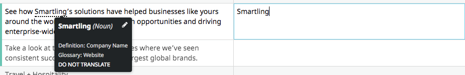 glossaire du smartling