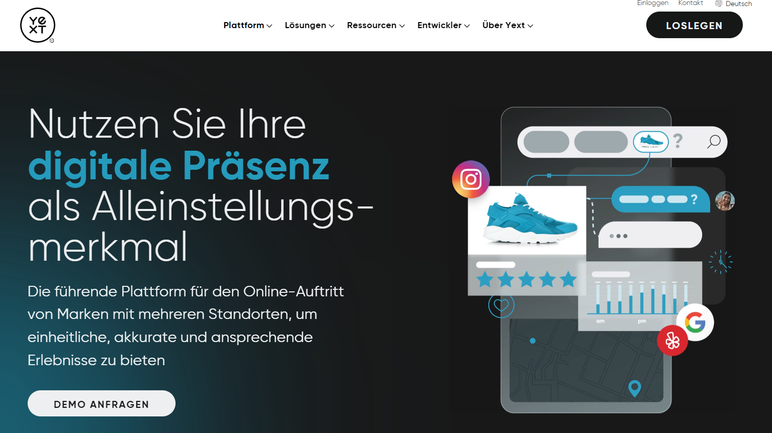 Yext traduire landing page